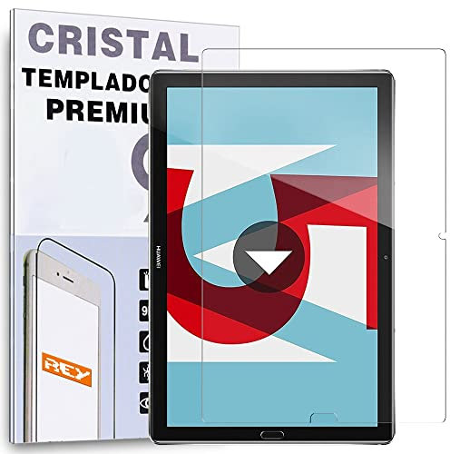 REY Protector de Pantalla para Huawei MEDIAPAD M5 10.8, Cristal Vidrio Templado Premium Táblet