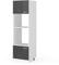 Vicco Mikrowellenschrank R-Line, Küchenregal für die Mikrowelle, Anthrazit Hochglanz/Weiß, 60 cm
