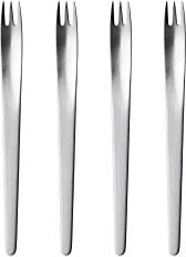 Georg Jensen Arne Jacobsen Cake Fork Giftbox Set Ss Matte 4 Pcs