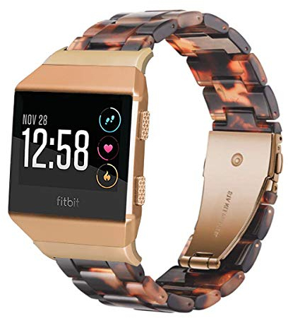 Ayeger, Harz-Band, kompatibel mit Fitbit Ionic, für Damen und Herren aus Kunstharz, Armband für Fitbit Ionic Smart Watch Fitness, türkis