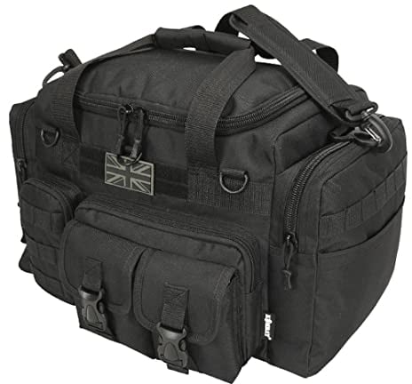 Kombat Tactical *New Saxon 35 Litre Holdall Black - Police Security Special Forces Car Patrol Bag Kit Pack