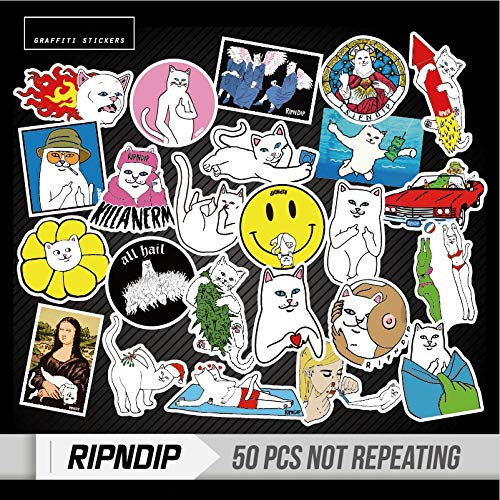 BLOUR 50pcs/Lot Straßenkunst Cartoon Multicolor Sticker für Laptop, Skateboard, Auto, etc.