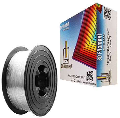 OWL-Filament 3D-Drucker PLA 1,75mm 1kg Spule Rolle (Tansparent)