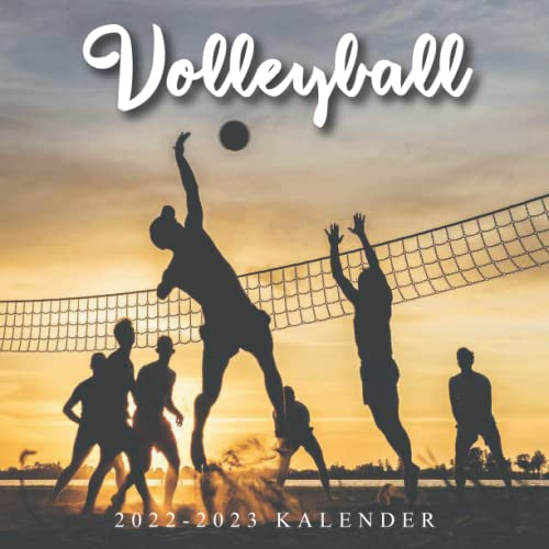 Volleyball Kalender: Wandkalender 2022 2023 - 8.5x8.5 inches - Geschenke für Familie und Freunde