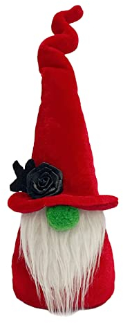 Dekor Gesichtslose Puppe Dekorative Verzierung von GNOME-plüschtischen Tischdeko Schulzubehör Tumblr (Red, One Size)