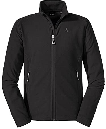 Schöffel Herren Fleece Jacket Cincinnati3, atmungsaktive, leichte Fleecejacke, schnell trocknende Outdoorjacke aus Tecnopile Material, black, 54