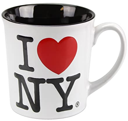 Torkia - I Love NY 3D Jumbo Ceramic Mugs - 12oz (White)