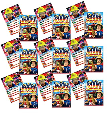 Einladungen Feuerwehrmann Sam Geburtstagseinladungen Fireman Sam Geburtstag Deko Feuerwehrmann Sam Einladungskarten Kindergeburtstag Fireman Sam Geburtstagskarte Fireman Sam Geburtstag Einladungen