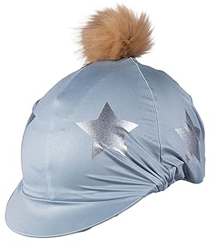HKM Glitter Stars Visier Blau/Silber Einheitsgröße