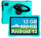 AOCWEI 2024 Tablet bambini 10 Pollici Android 13, 12(6+6) GB RAM 128GB ROM 512GB Espandibili |5G WiFi |6000mAh |Funzione AI |Doppia Fotocamera |Parenta lControl |Sistema Educativo |Custodia EVA