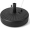 GOPLUS Pied de Parasol de Φ 38/48mm, Base de Parasol Remplissable d'Eau 18L et de Sable 28KG, Support de Poteau de Parasol de Jadin Exterieur Terrasse Blacon, Socle de Parasol en Forme Ronde