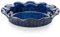 vancasso STERN Tarteform Steingut 26 cm, Quicheform zum Backen, Auflaufform, Backform, zu Reinigen, Spülmaschinen-, Mikrowellen- und Ofenfest, Blau