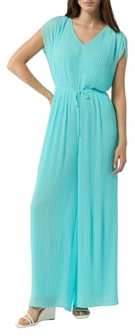 Comma Plissee-Jumpsuit mit V-Ausschnitt