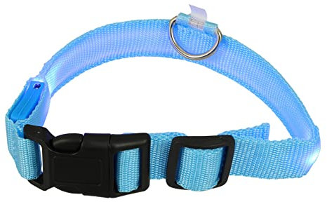 Angoily Verstellbares Donut-Halsband für Hunde -Halsband für Haustiere Leuchtendes Nachthalsband für Haustiere Stilvolles Leuchtendes Hundehalsband