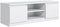 MebLocker Mobile TV Lowboard da 160 cm, per soggiorno, TV, design moderno (Bianco)