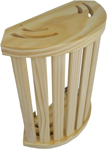 MaReBa24® Sauna Blendschirm Holzblenschirm Oslo aus Kiefernholz zur Wand- und Eckmontage