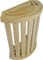 MaReBa24® Sauna Blendschirm Holzblenschirm Oslo aus Kiefernholz zur Wand- und Eckmontage