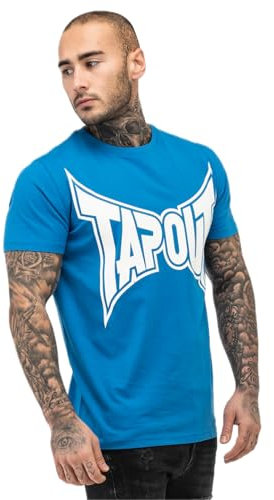 Tapout Herren T-Shirt Normale Passform Logo Tee Royal Blue/White L