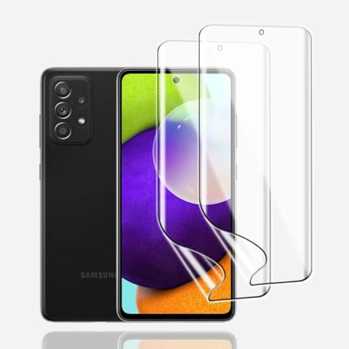 KoasVonson Películas de Hidrogel para Samsung Galaxy A52, 2 Piezas Protectores de Pantalla de TPU Flexible HD Transparente, Compatible ID de Huellas Digitales [no vidrio templado]