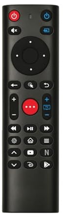 BOXPUT ATV3 Fernbedienung, BT Sprachfernbedienung, unterstützt IR Learning TV 4-Tasten Infrarot Isolation, kompatibel mit iATV Q3 TV Stick, iATV Q5/Q5 Plus TV Box