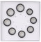Bewinner 8 teiliges Smart Ring Ringgrössenmesser für AIZO Ring, 6–13 Größen, Kunststoffmodell Zur Auswahl der Am Besten Geeigneten Größe