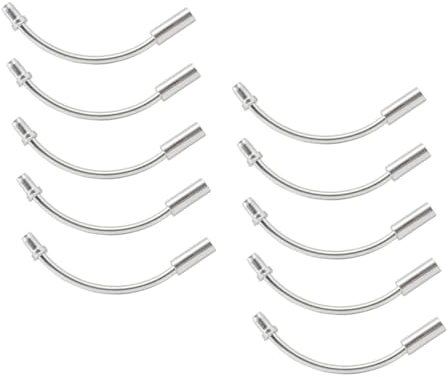 KITANDOVE 20 Stück Flexibles Fahrrad V-bremsschlauch-kniestück Aluminiumlegierung Bremskabelrohr Für Fahrradteile