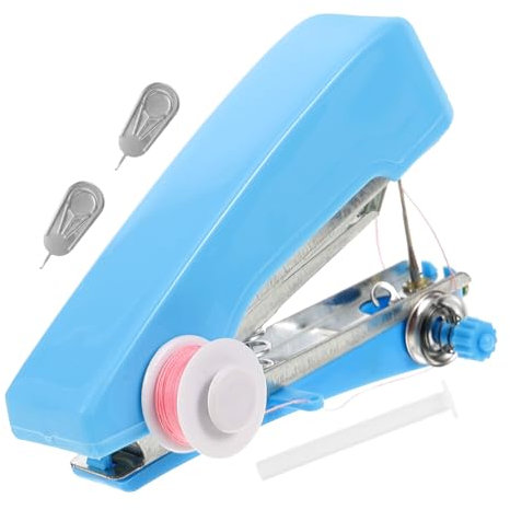 Operitacx Tragbare Kleiner Handnähmaschine Kabellos Manuell Klein Leicht Für Reisen Notfall Flicken Zuhause