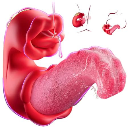 Vibrador para adultos, juguete sexual para mujeres, 4 en 1, vibrador de choque de lengua, juguete sexual para clítoris anal, pezón, parejas femeninas, juguete sexual