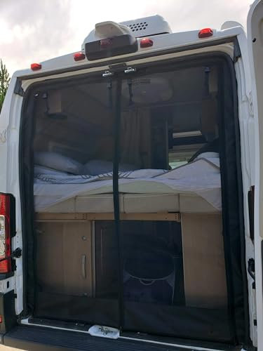BKICKI Insect Screen Mosquito Fly Screens Net for Ram Promaster Rear Door Van Bug Screen Customized