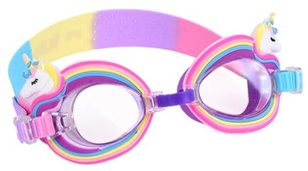 HDGSAFD 1 Pieza De Gafas De Natación para Niños, Lindas Gafas De Natación De Dibujos Animados, Equipo De Natación, Gafas De Natación Ajustables.