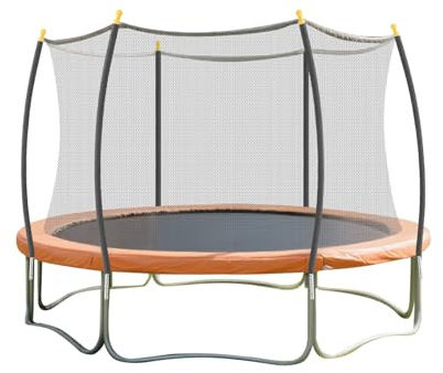 QIERF 6 Stück Trampolin Netzstangen Trampolin Stangen Ersatz – Ersatzstangen mit Schaumstoff & Kappen für Gartentrampolin, (Schwarz 6PCS)