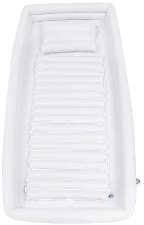 DSYOGX Baignoire gonflable pour adulte, kit de baignoire de douche gonflable portable pour handicapés, personnes âgées, patients alités, utilisateurs de fauteuils roulants, 195 x 90 x 22 cm