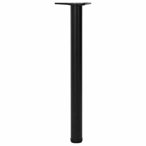Keeushr 4 Tischbeine Set höhenverstellbar mit Schraubfüßen, 710 mm schwarz, für Theken, Tische, Arbeitsflächen und Schreibtische, robuste Stabilität, einfache Montage