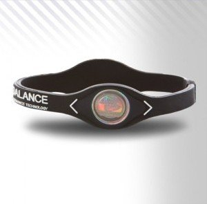 Power Balance PowerBalance Silicone Wristband Armband Black-White XS