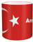 Herz & Heim® Tasse mit Wunschnamen und Flagge - Türkei -