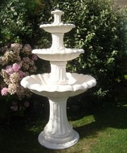 LARGE 3 TIER BARCELONA FOUNTAIN STONE GARDEN PATIO FEATURE