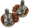 Musiclily B500K Metric Split Shaft Pots Linear Taper Potentiometers for Electric Guitar Bass (Set of 2)
