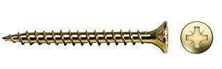 Celo 9B310Vlox - Holzschraube Velox, Vollgewinde, Senkkopf, Pz, Durchmesser 3 x 10 mm, bichromatisiert, 1000 Stück