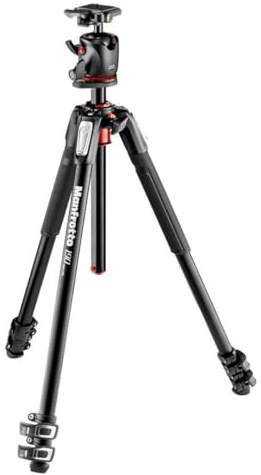 Manfrotto 190XPRO Aluminum 3-Section Tripod Kit with Ball Head (MK190XPRO3-BHQ2)