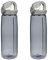 Nalgene Trinkflasche Everyday OTF, Smoke W/ White Cap Set of 2, 24 ounce