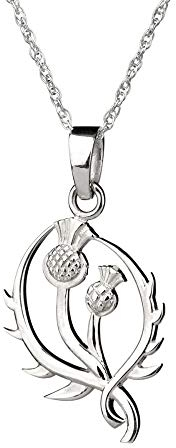 Eburya Silver Thistle - Schottische Distel Kette aus Sterling Silber