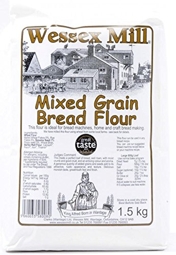 Wessex Mill Flours (Wessex Mill Mixed Grain Bread Flour 2x1.5kg Pack)