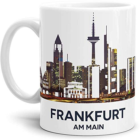 Tassendruck Frankfurt-Tasse Skyline - Kaffeetasse/Mug/Cup - Qualität Made in Germany