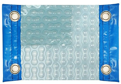 MANTA TÉRMICA (COBERTOR TÉRMICO-CUBIERTA ISOTÉRMICA-TOLDO PARA PISCINA) DE 500 MICRAS SOLAR ENERGY CON REFUERZO EN LOS LADOS ESTRECHOS + OJALES EN ACERO INOXIDABLE (6x3m)