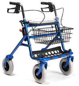 Rollator mit Vollausstattung, Standardrollator mit Korb, Sitz, Tablett