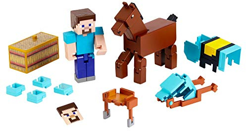 Minecraft GLC78 Action Figure Collectible Characters, Multi-Colour