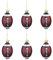 TOYANDONA 6pcs Hanging Christmas Tree Decoration Ornament Christmas Rugby Ornaments Christmas Ball for Sports Theme Christmas Holiday Party Decorations 9cm
