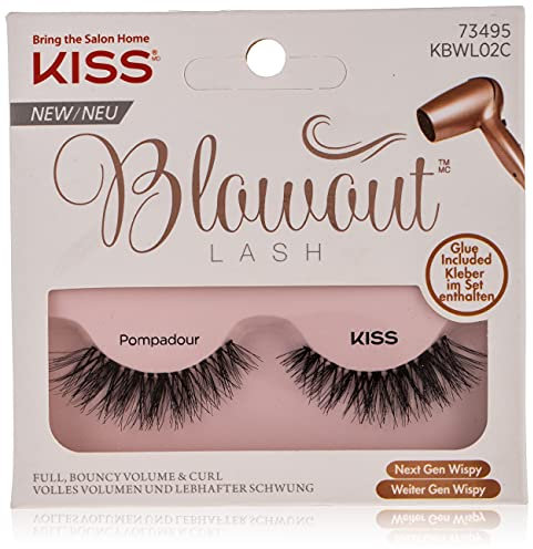 KISS 1-KBWL02C Pestañas Postizas de Pelo Natural Pompadour