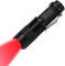MODELO Mini-LED-Taschenlampe, grün/rot/blau, 3 Leuchtmodi, einstellbarer Fokus, Licht für Camping, Wandern, Nachtsicht, Nachtangeln, Nachtfahrt (rot)