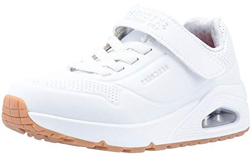 Skechers Unisex Sneakers,Sports Shoes, White, 34 EU